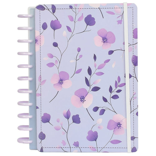 Caderno Violeta Grande G Capa Dura Disco Reposicionável Disko