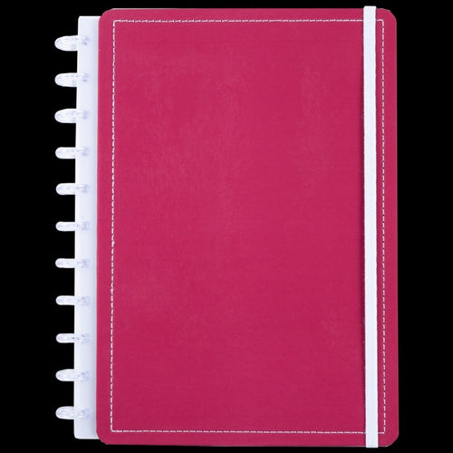 Caderno Rose Wine Médio M Disco Reposicionável Capa Dura Disko